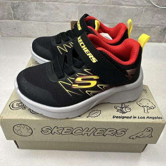 Skechers Microspec - Texlor PS Boys Shoes Size 6 NIB - Picture 2 of 5